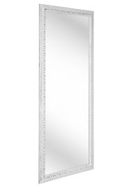 Rechteckiger Spiegel mit verziertem Rahmen, seitliche Perspektive