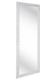 Rechteckiger Spiegel mit verziertem Rahmen, seitliche Perspektive