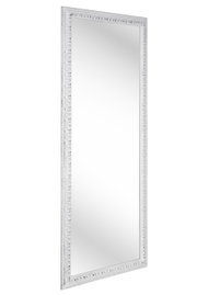 Rechteckiger Spiegel mit verziertem Rahmen, seitliche Perspektive