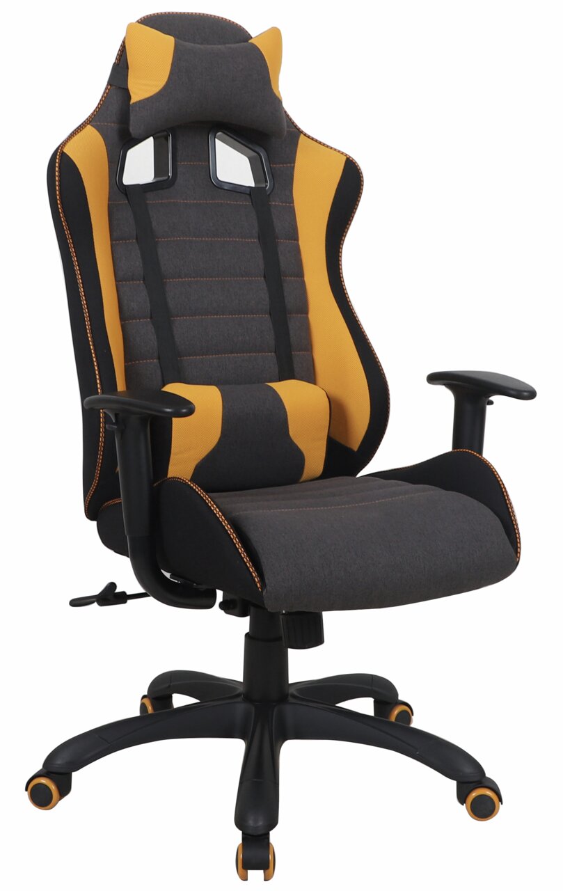 Novel Gaming Stuhl KIAN Gaming Stuhl in Schwarz und Gelb, Vorderansicht