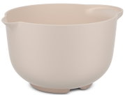 Beige Rührschüssel mit 3000 ml Fassungsvermögen, seitliche Ansicht