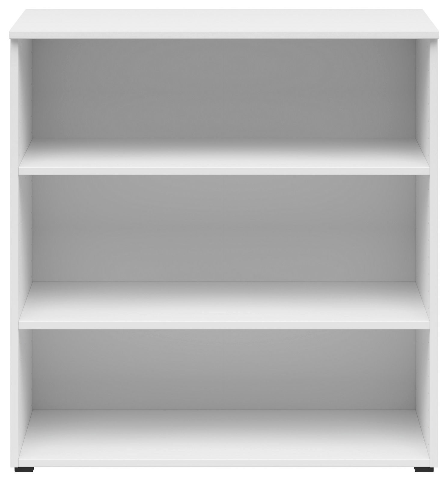 Carryhome Regal MULTISTAURAUM Weißes Regal mit drei Ebenen, frontal betrachtet