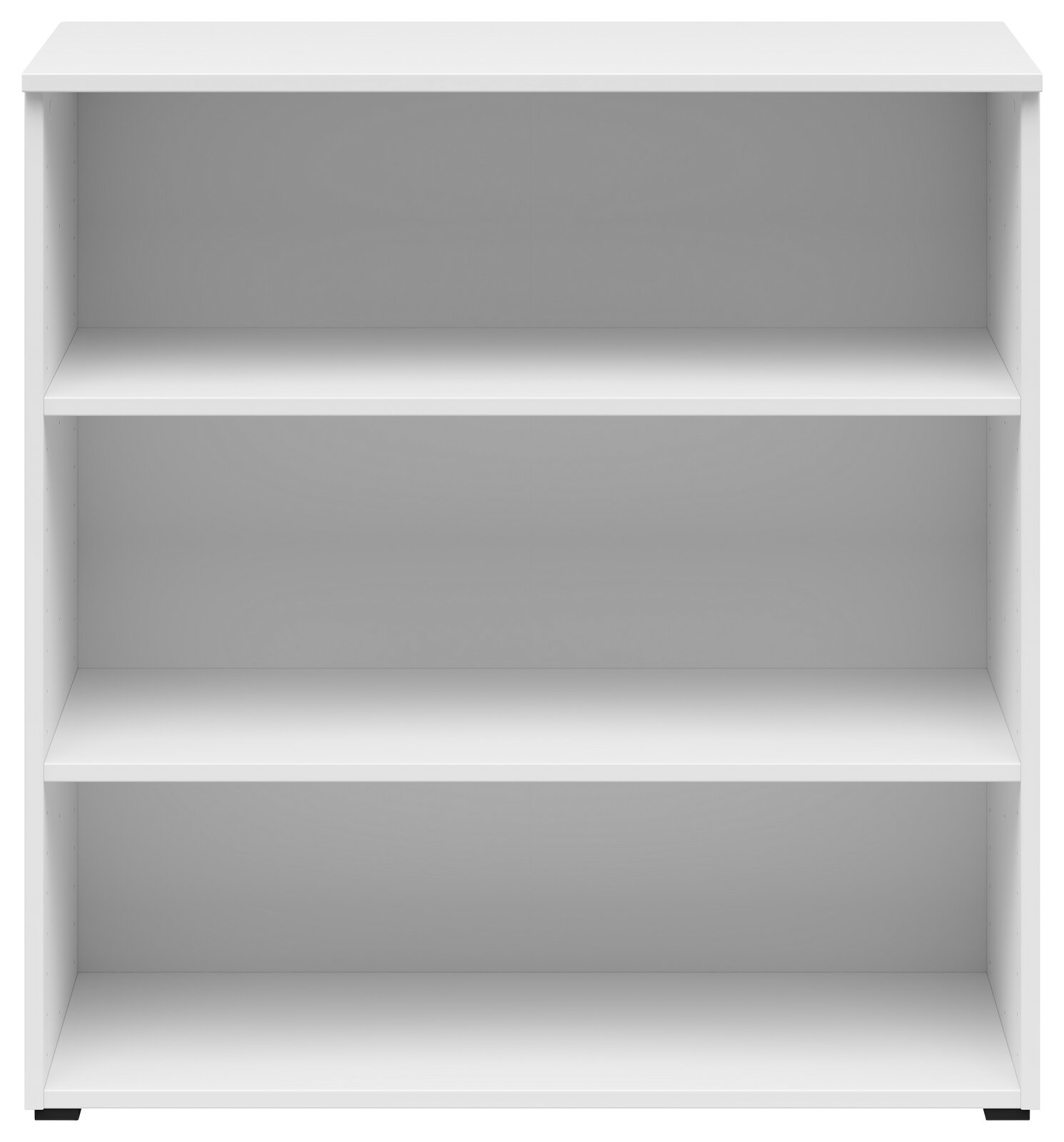 Carryhome Regal MULTISTAURAUM Weißes Regal mit drei Ebenen, frontal betrachtet