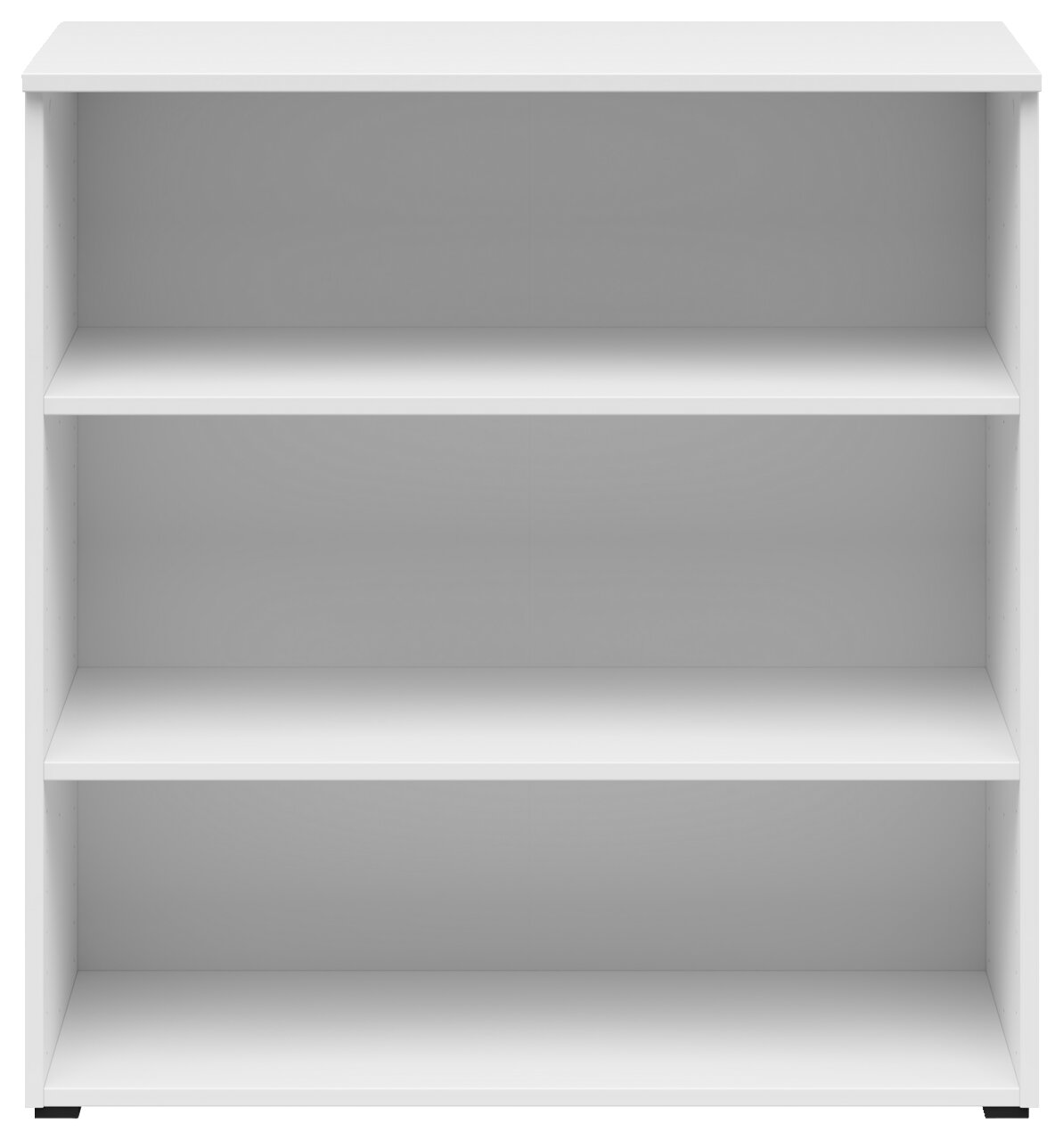 Carryhome Regal MULTISTAURAUM Weißes Regal mit drei Ebenen, frontal betrachtet