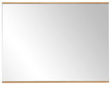 Rechteckiger Spiegel mit Holzrahmen, Frontalansicht