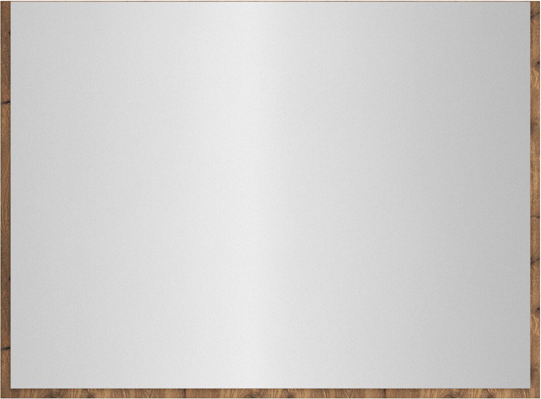 Leere weiße Tafel/Whiteboard mit Holzrahmen, frontal aus der Vorderansicht fotografiert