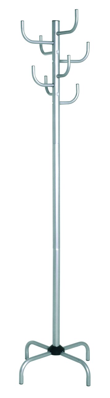 Zurbrüggen Garderobenständer Moderner Garderobenständer aus Metall mit mehreren Haken, frontal abgebildet.