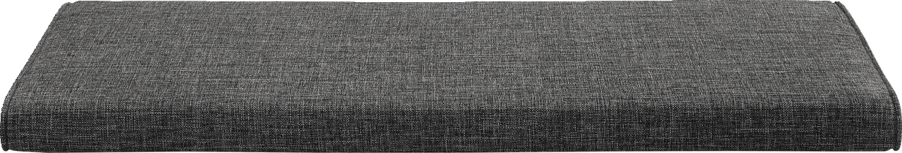 VOSS Sitzkissen LOVENO Graues Sitzkissen in rechteckiger Form, seitliche Perspektive
