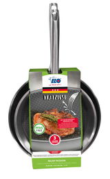 Pfannenset Reliet Passion, 2-teilig, kratzfest, mit Antihaftversiegelung, PFAS-frei, Vorderansicht