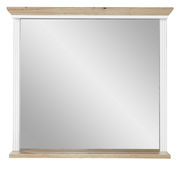 Spiegel mit Holzrahmen, Frontalansicht