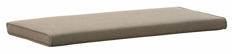 Beiges Sitzkissen in seitlicher Perspektive