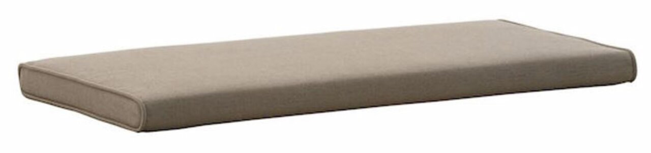 Beiges Sitzkissen in seitlicher Perspektive