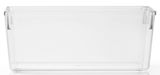 Transparente Kunststoffbox, rechteckig, frontal fotografiert