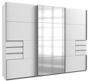 Moderner Schwebetürenschrank mit drei Türen, Frontansicht