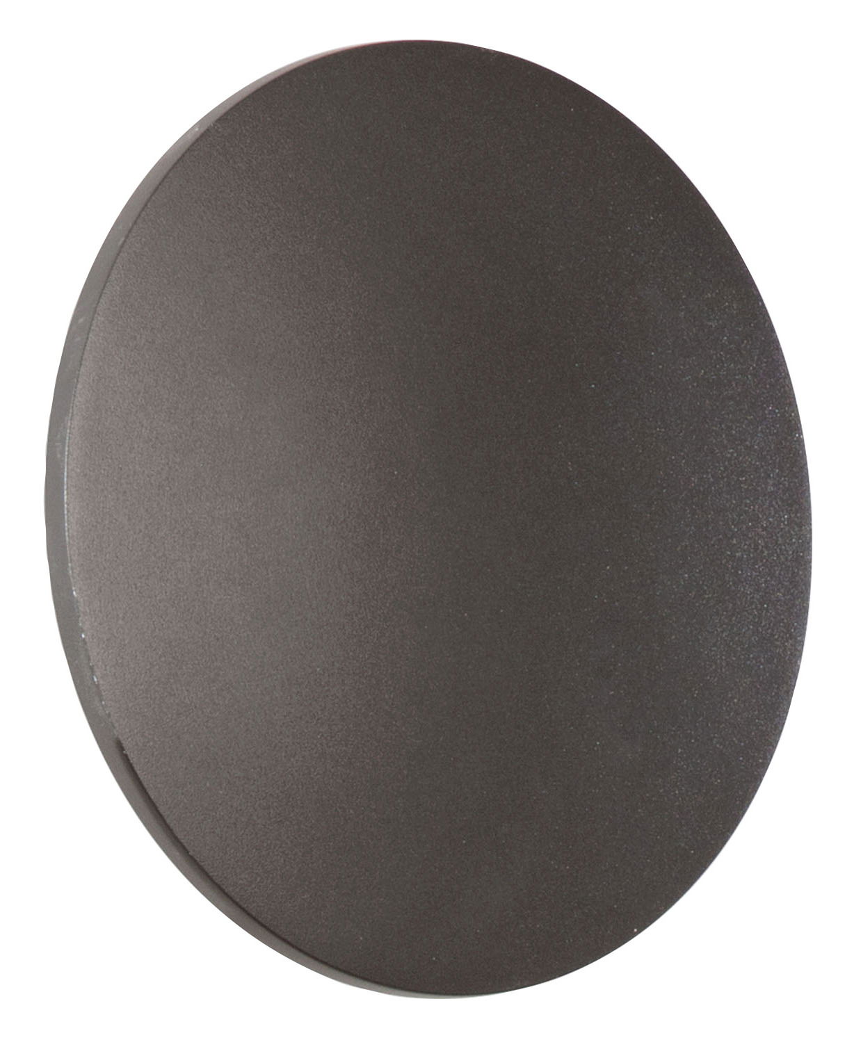 Fabas Luce LED-Außenwandleuchte ZON Runde LED-Außenwandleuchte in dunklem Finish, seitliche Perspektive