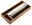 Folienspender aus Holz mit Metallabdeckung, Draufsicht