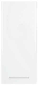 Weiße Wandschranktür mit Griff, Frontalansicht