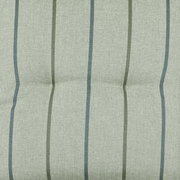 Hockerauflage mit grün-grauen Streifenmuster, Draufsicht