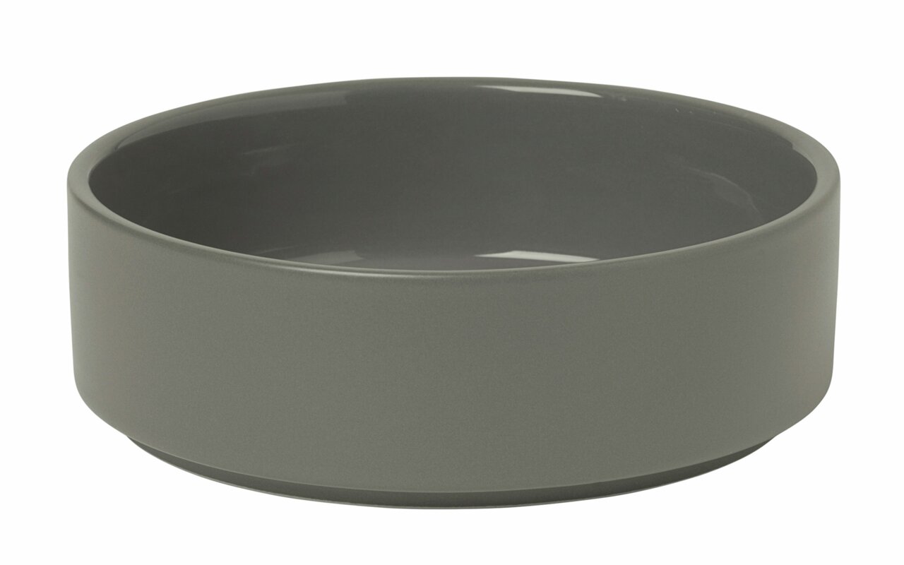 Grijze schaal vanuit zijaanzicht, strak ontwerp, model PILAR Pewter S