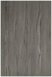 Graue Tischplatte mit Holzmaserung, Draufsicht