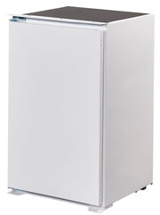 Weißer Küchenschrank aus der Perspektive von vorne links