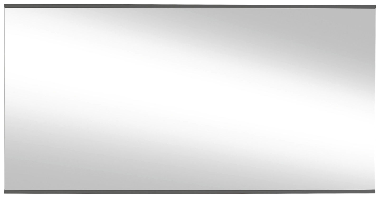 Rechteckiger Wandspiegel mit schmalem Rahmen, frontal betrachtet