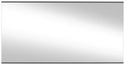 Rechteckiger Wandspiegel mit schmalem Rahmen, frontal betrachtet