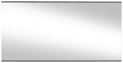 Rechteckiger Wandspiegel mit schmalem Rahmen, frontal betrachtet