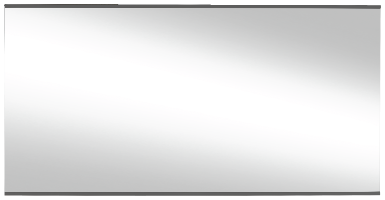 Rechteckiger Wandspiegel mit schmalem Rahmen, frontal betrachtet