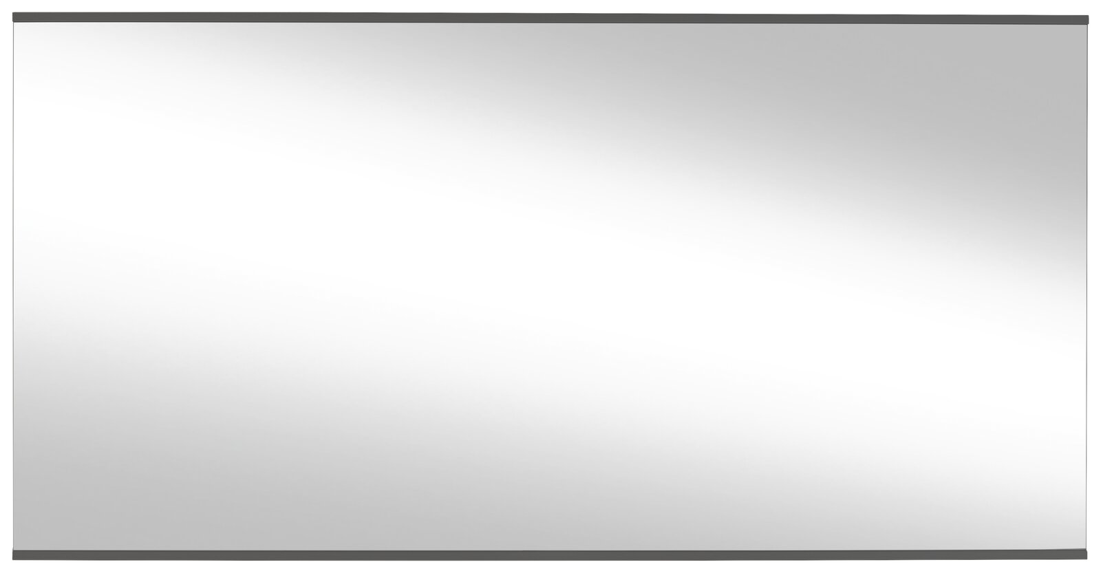 Rechteckiger Wandspiegel mit schmalem Rahmen, frontal betrachtet