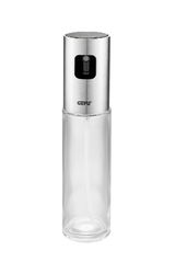 Essig-Öl-Sprüher NEVA aus Glas und Edelstahl, frontal abgebildet