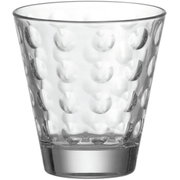 Trinkglas Optic 215ml mit strukturierter Oberfläche, seitliche Perspektive