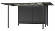 Dacherweiterung mit modernem Design, seitliche Perspektive