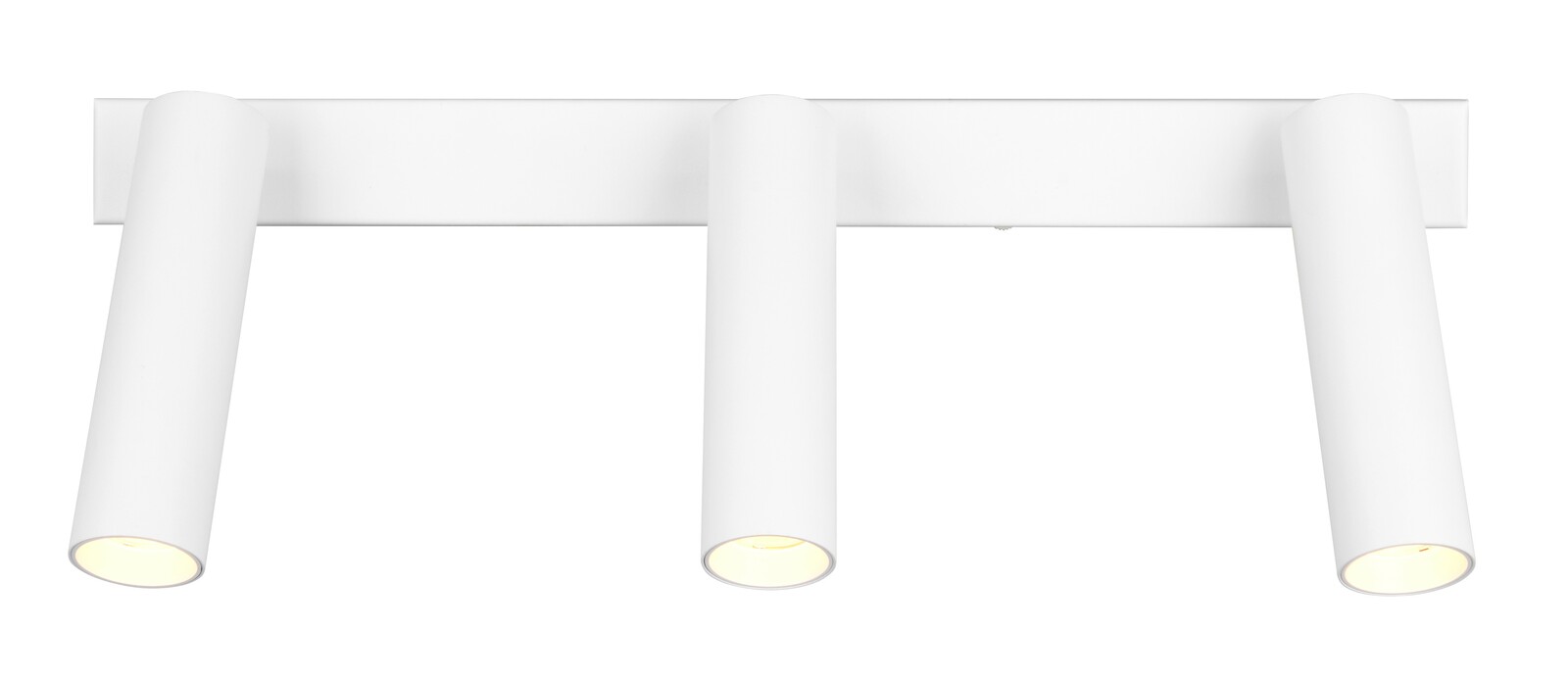 Dreifacher weißer Strahler Ambala aus der Frontalperspektive