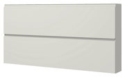 Moderner XL-Hängeschuhschrank in Weiß mit zwei Klappen, seitliche Perspektive