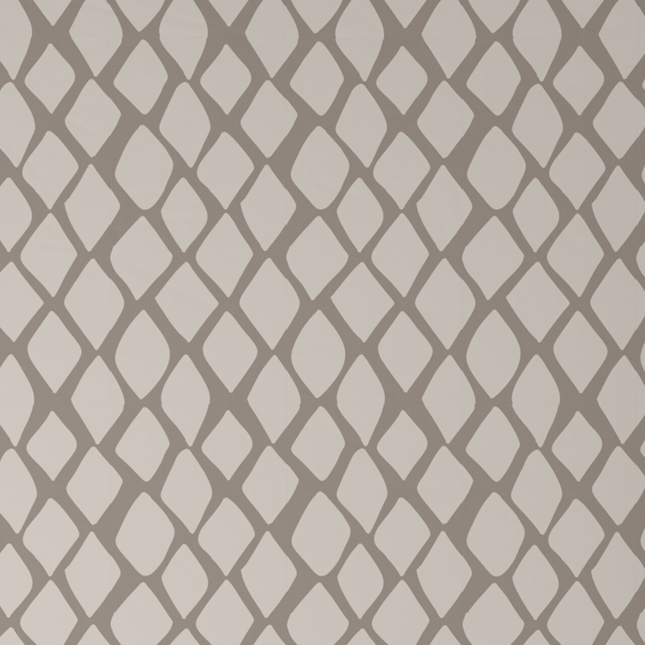 Wendebettwäsche mit geometrischem Muster in Braun und Weiß, Draufsicht