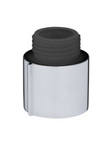 Wassersparregler in Chrom, seitliche Perspektive