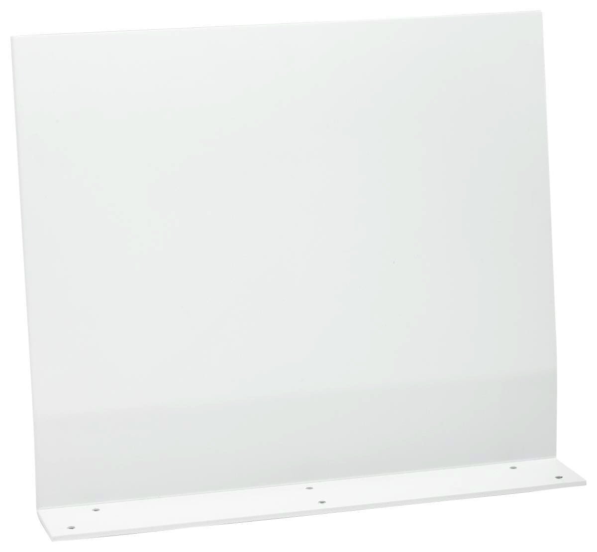 Zurbrüggen Steckrücken/Seitenteil NOVA Weißes Steckrücken- oder Seitenteil aus Metall, seitliche Perspektive