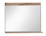 Rechteckiger Spiegel mit Holzrahmen, Frontalansicht