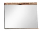 Rechteckiger Spiegel mit Holzrahmen, Frontalansicht