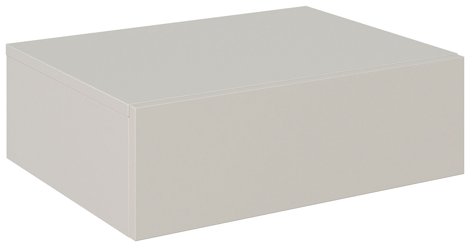 Hängekonsole in rechteckiger Form, perspektivisch von vorne rechts betrachtet