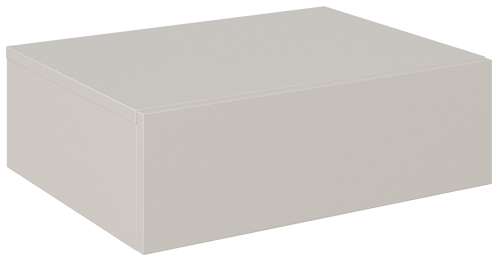 Hom´in Hängekonsole/Nachtkosole 50 NEWNIQ Hängekonsole in rechteckiger Form, perspektivisch von vorne rechts betrachtet