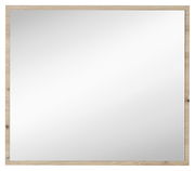 Rechteckiger Spiegel mit Holzrahmen, Frontalansicht