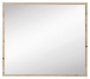 Rechteckiger Spiegel mit Holzrahmen, Frontalansicht