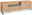 TV-Lowboard aus Holz mit Metallbeinen, Frontansicht