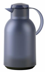 Blaue Isolierkanne SAMBA 1,5l, seitliche Perspektive
