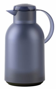 Blaue Isolierkanne SAMBA 1,5l, seitliche Perspektive