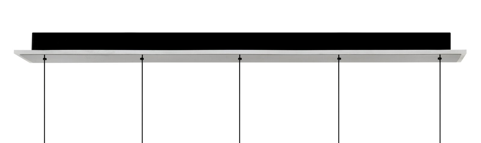 Moderne LED-hanglamp in rechthoekige vorm, zijaanzicht