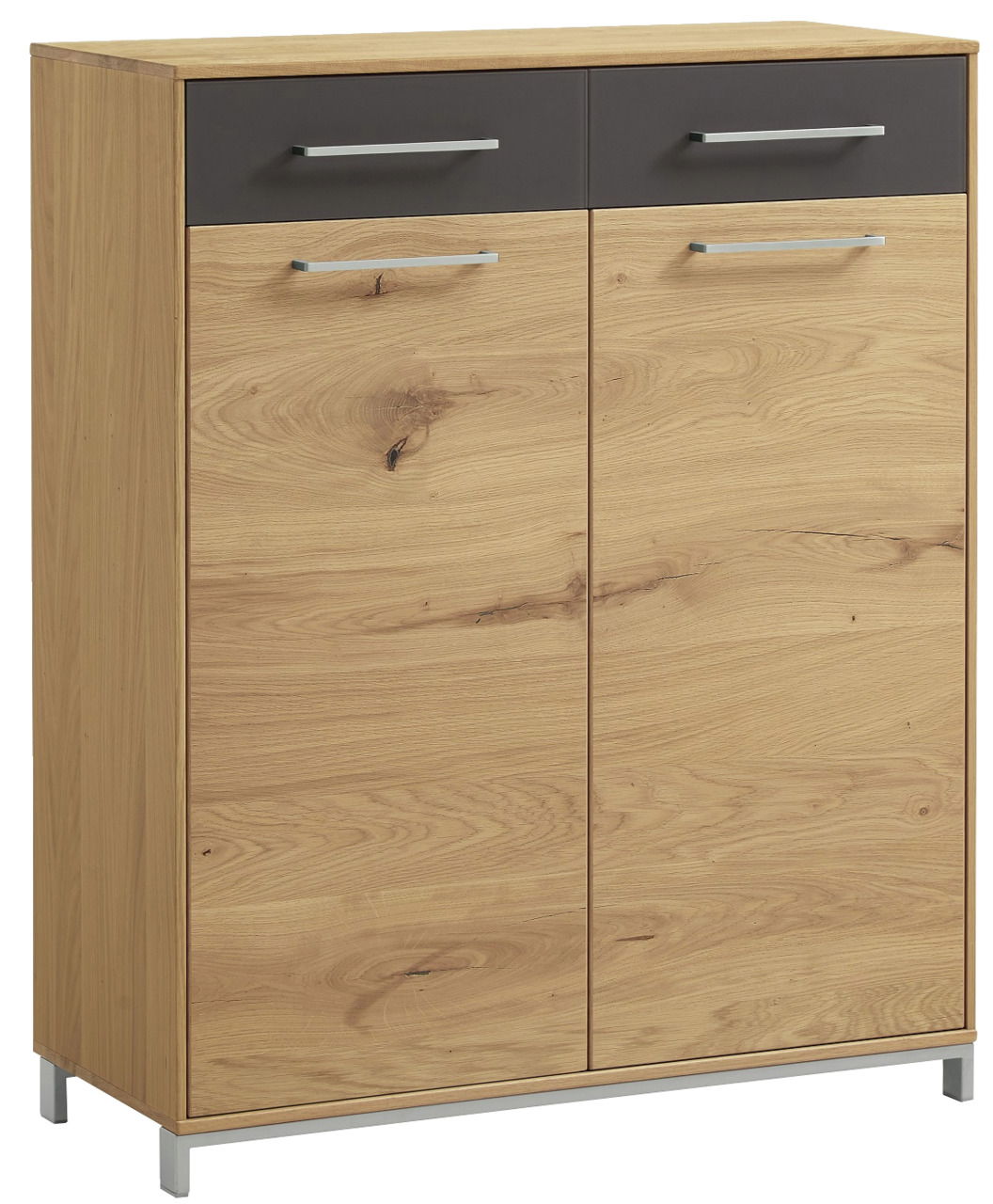 VOSS Kommode VEDO Kommode aus Holz mit zwei Schubladen und zwei Türen, frontal fotografiert