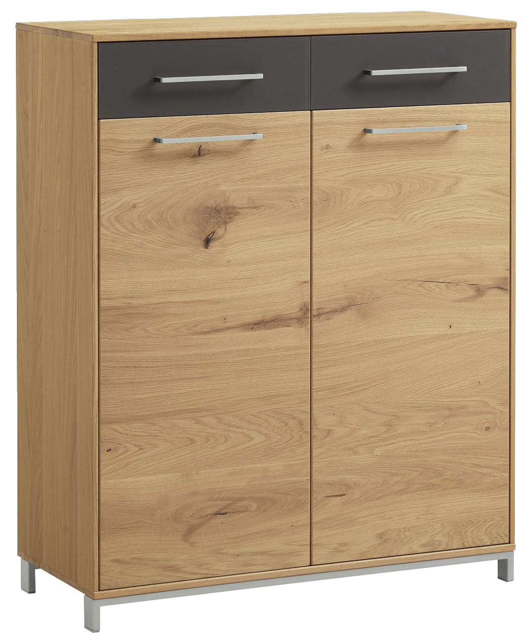 VOSS Kommode VEDO Kommode aus Holz mit zwei Schubladen und zwei Türen, frontal fotografiert